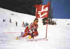 Benoit en course de ski